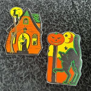Vintage Beistle Halloween Embossed Die Cutouts‎